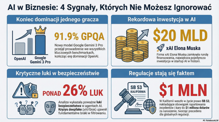 Weekly AI Review: Gemini 3 Pro Dominance, $20B Megafunding for xAI, and New California Regulations