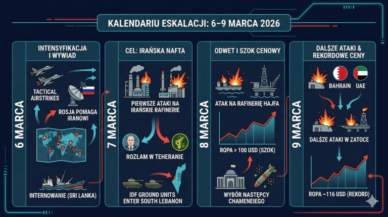 Report: Escalation of the Iran–Israel–USA Conflict (March 6–9, 2026)